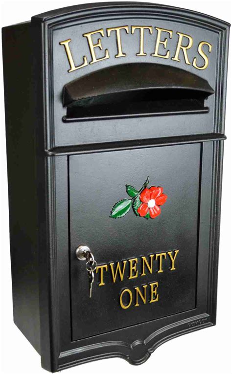 metal letter storage box|letterboxes for wooden front doors.